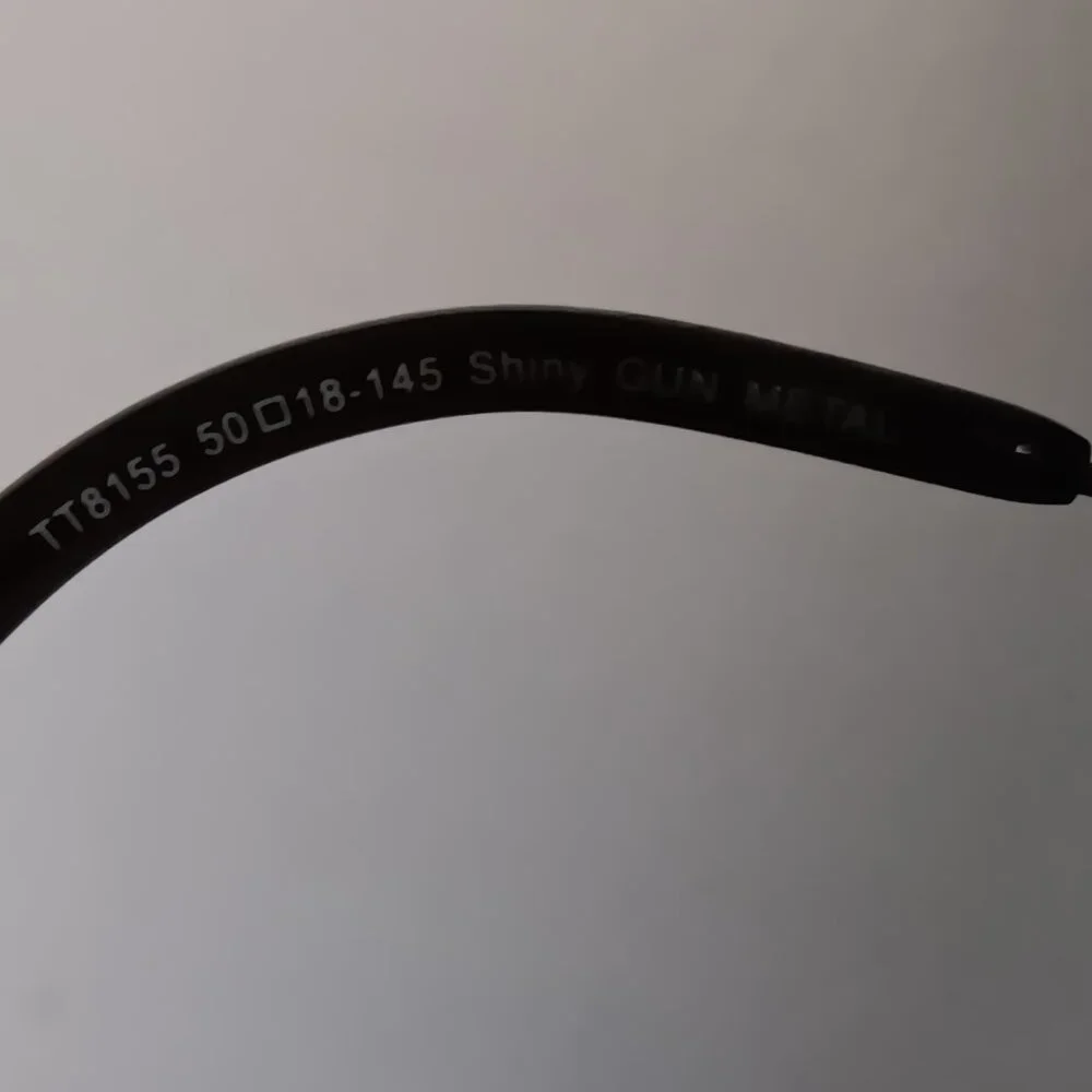 WOMENS EYEGLASSES RX FRAMES 50-18-145 MM - 100% Titanium - Gun Metal color